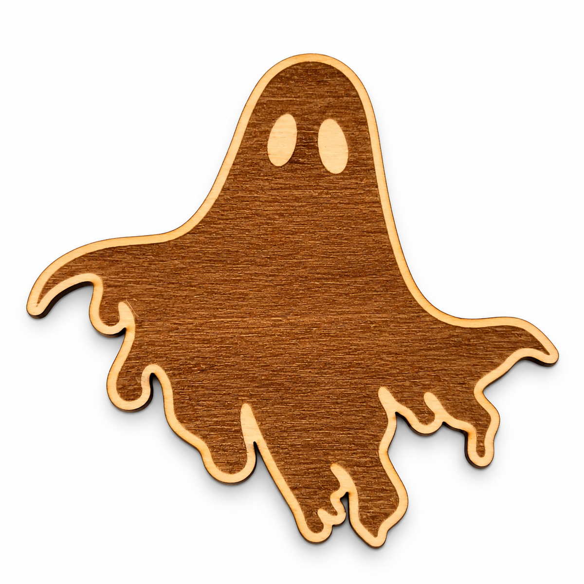 Dřevěná magnetka – Halloween Duch