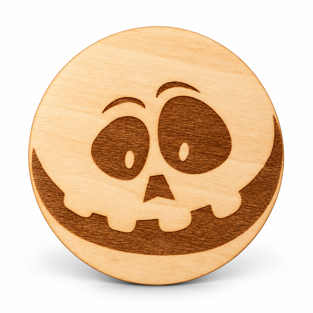 Dřevěná magnetka – Halloween Měsíc